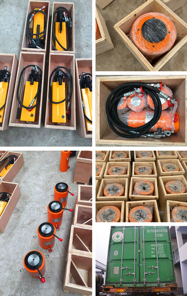 Packaging of synchronous hydraulic jack