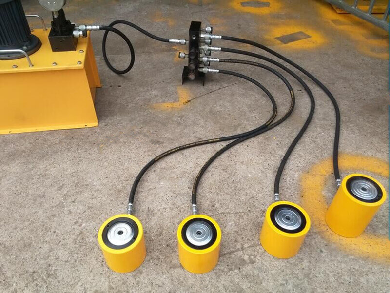 single acting synchronous hydraulic cylinder