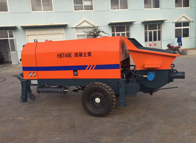 electric trailer concrete pump