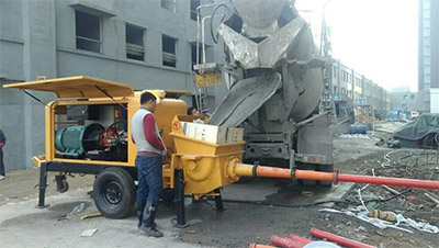 pumping of concrete