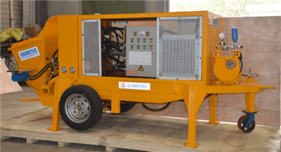 S valve type shotcrete machine to build swimming pool