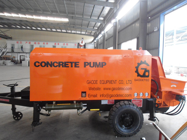 concrete trailer pump