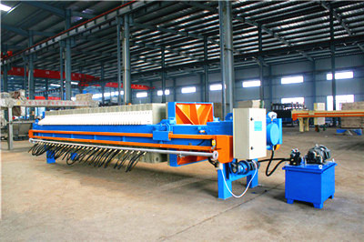 filter press in salt sludge industry