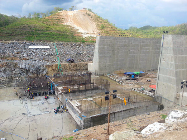 grout mxier dam site grouting