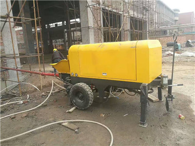 small fine stone concrete pump