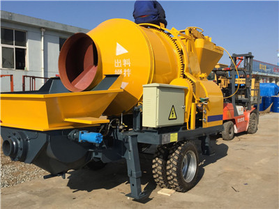 electric concrete pump with mixer