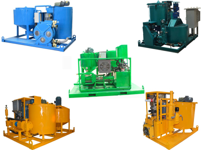 electric motor drive grout plant