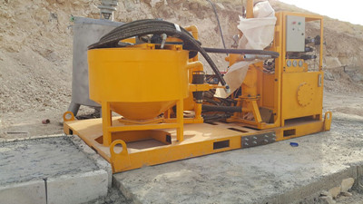 Diesel cement grout injection pump