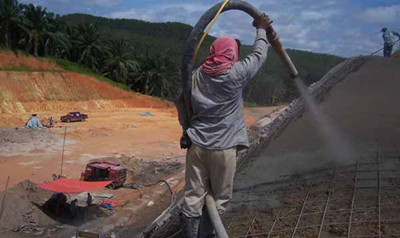 The application of shotcrete machine in Malaysia