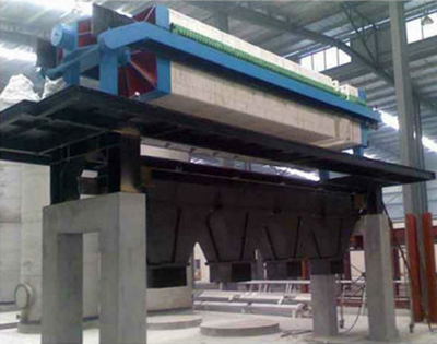application of hydraulic plate and frame filter press