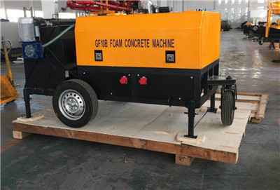 Cast-in-place foam concrete machine