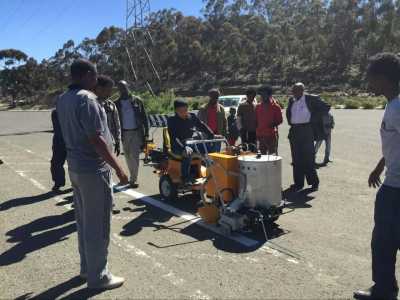 hand push road marking machine