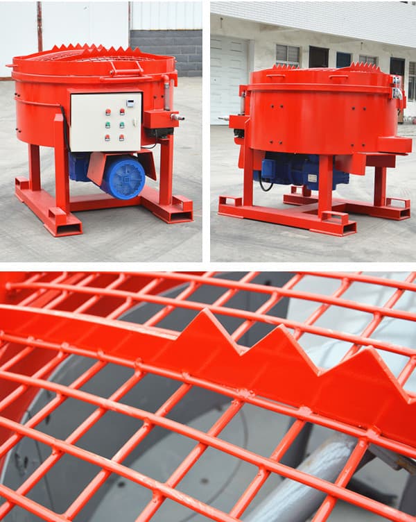 500kg pan mixer for steel plant