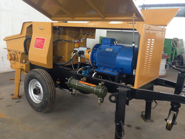 concrete mixer trailer pump