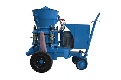 Rotor type refractory gunite machine