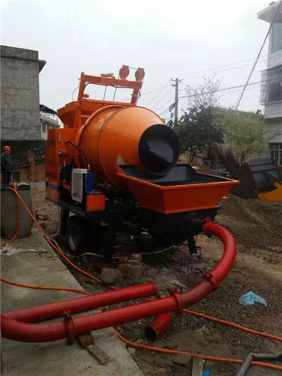 portable electric concrete mixing pump