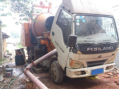 concrete mixer pump small size