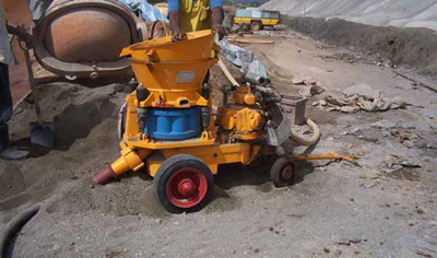 concrete spraying machine used in underground engineering