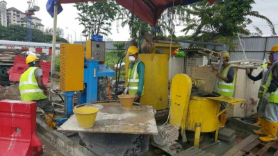 vertical grouting pump worked in Malaysia