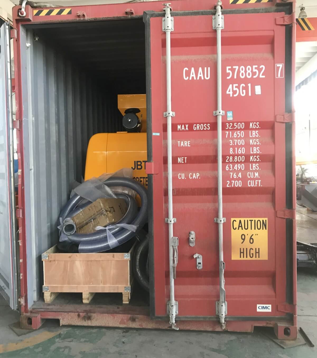 concrete mixer pump exporter