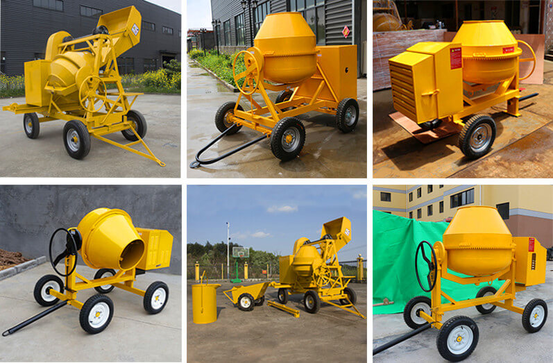 portable diesel concrete mixer for sale