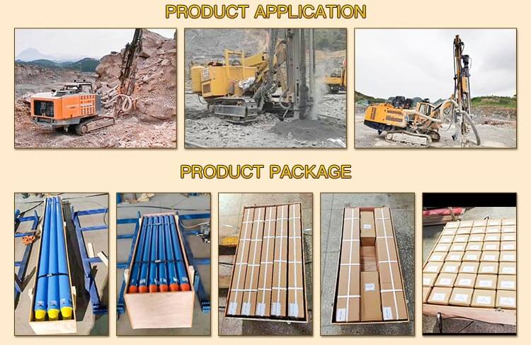 Drilling DTH high air pressure hammers application