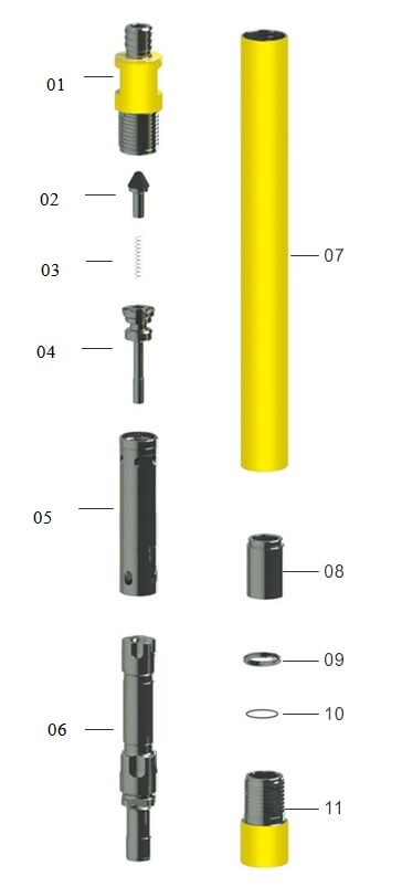 Structure of High Pressure Hammer Without Foot Valve