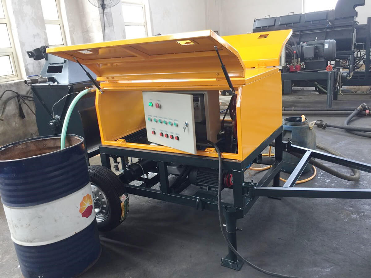 Foaming concrete brick machine