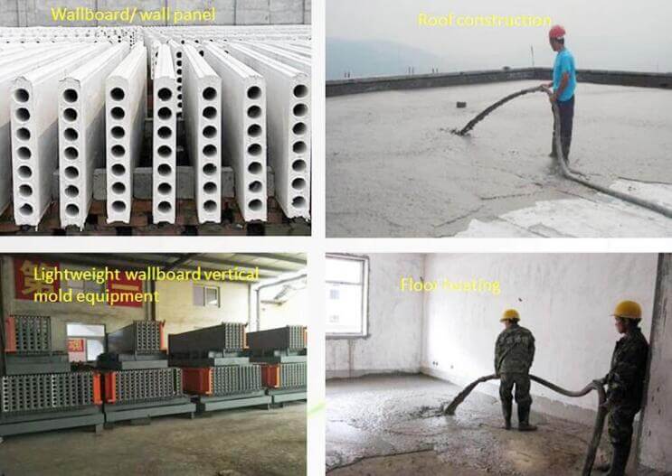 CLC foam concrete machine for making wallboard