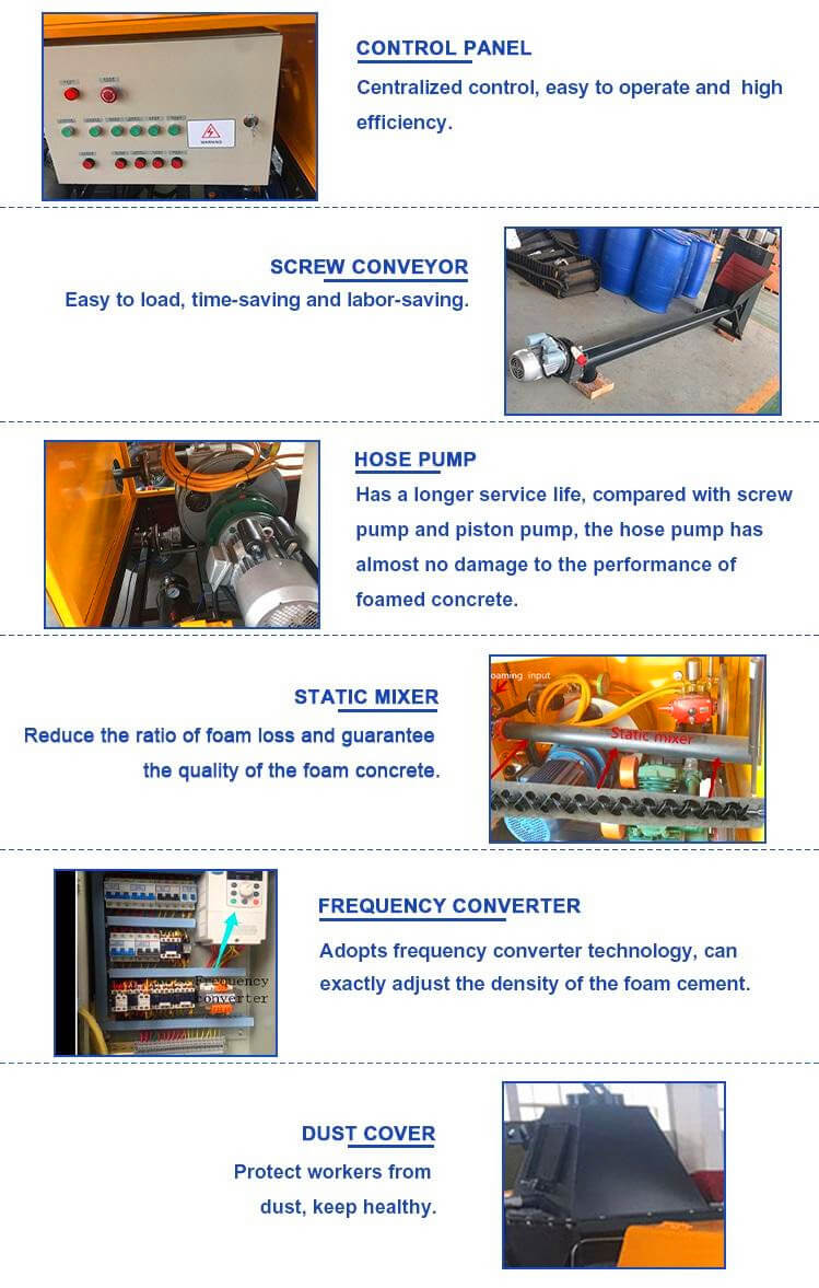 CLC foam concrete making machine