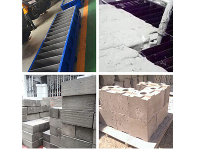 Cellular lightweight concrete blocks