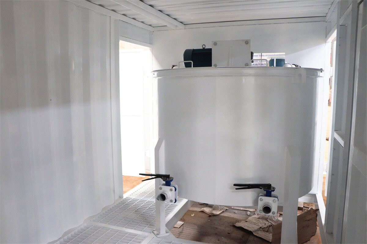 inner of container grout agitator