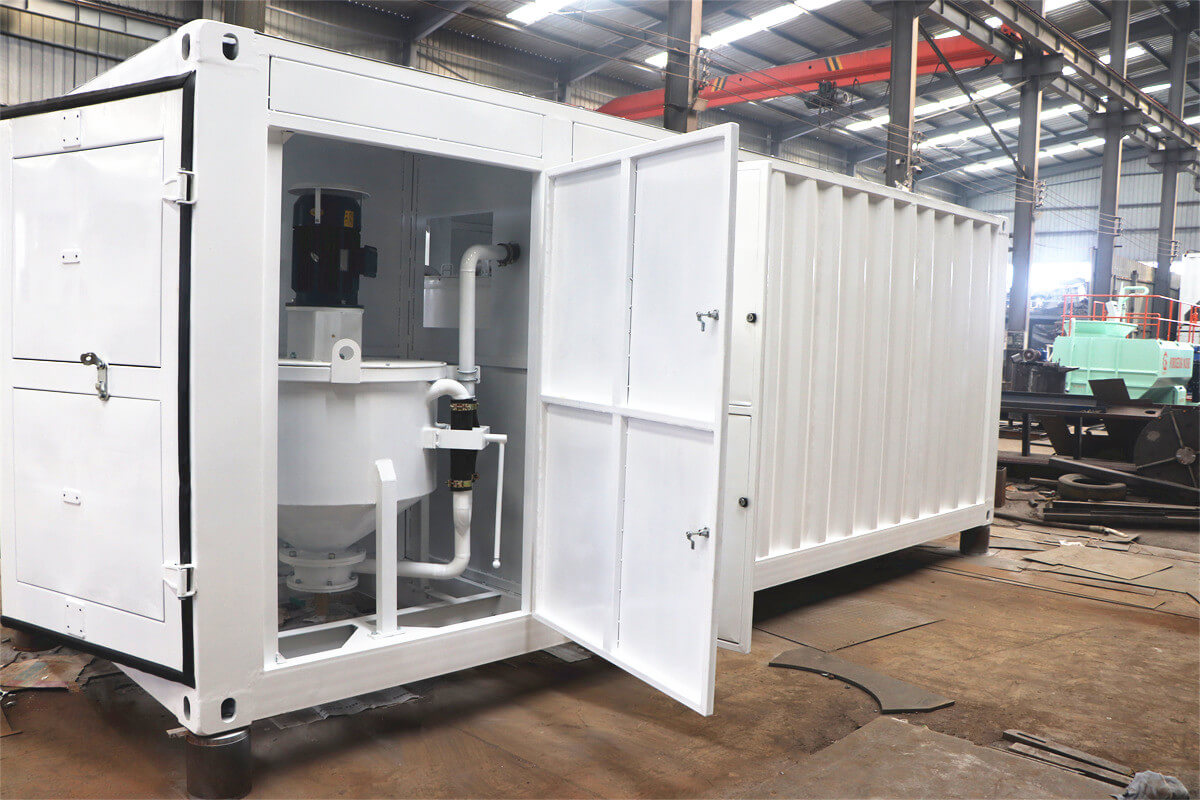 container grout mixer production