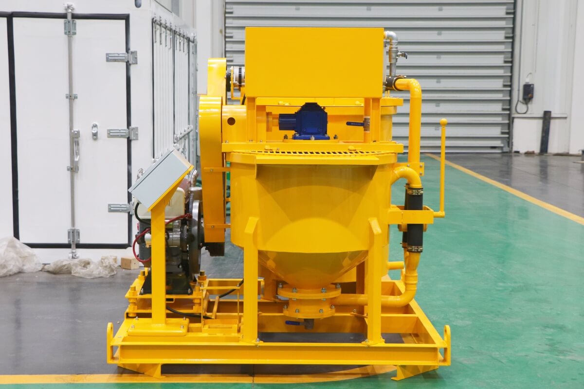 cement grout mixer with agitator