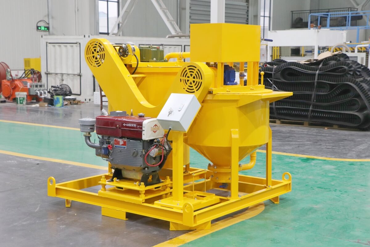 diesel cement grout mixing machine