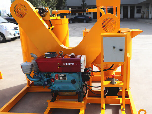 diesel engine cement grout mixer