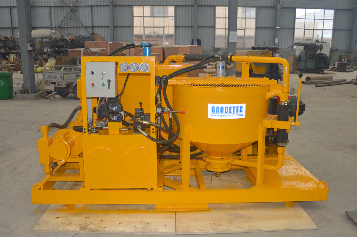 grout injection plant station