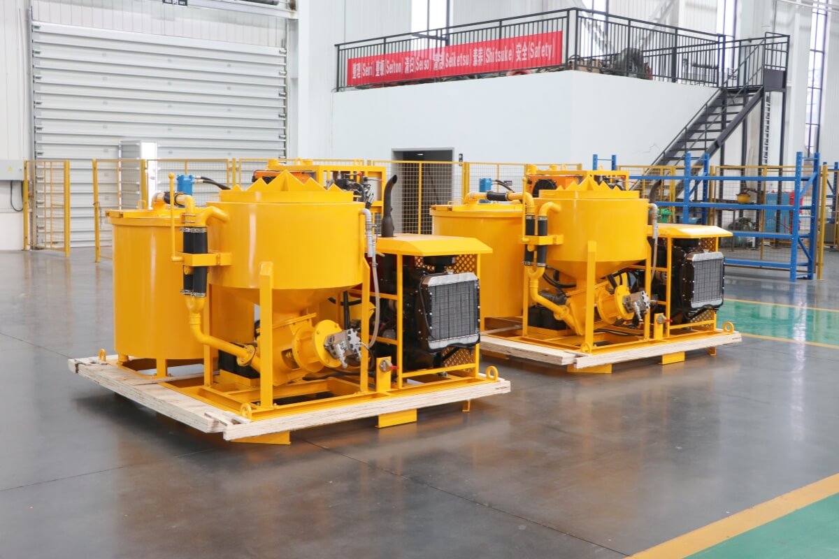 diesel grout station