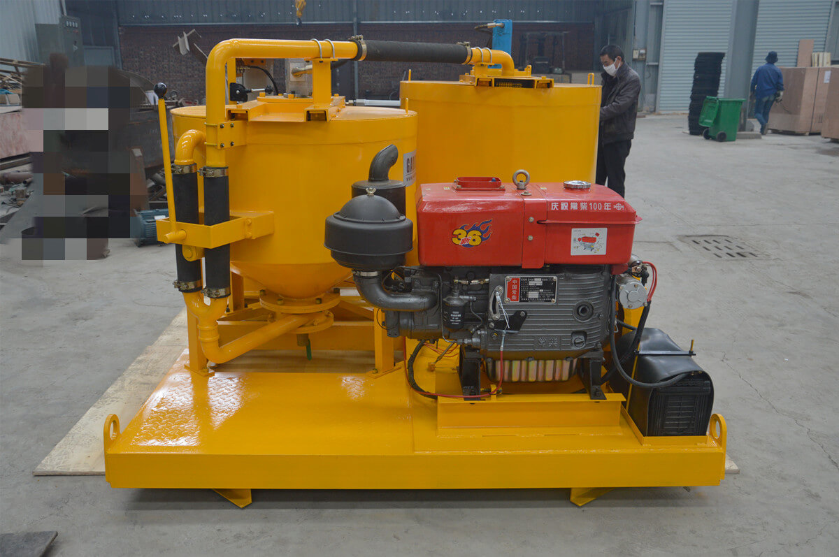 diesel grout plant station
