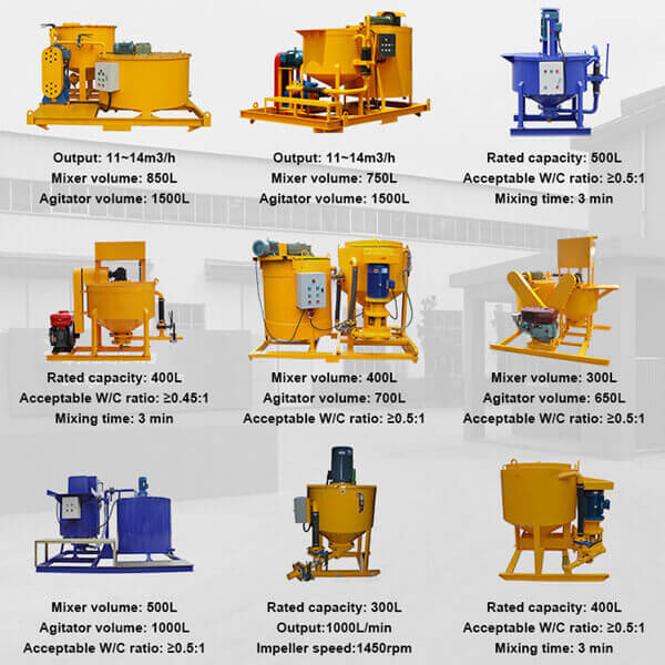 High speed high shear grout mixer for sale