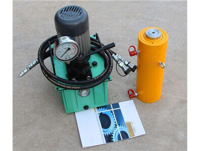 double acting hydraulic cylinder with oil pump