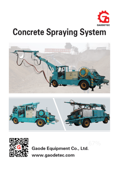 concrete spraying system with robotic arm in Bauma China