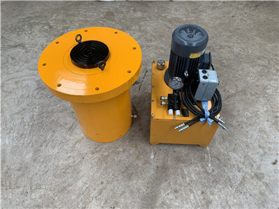 Flange hydraulic cylinder with electric pump