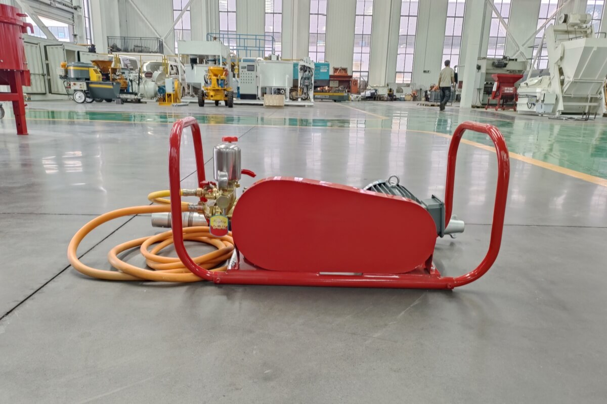 water pump for refractory materials installing repair project