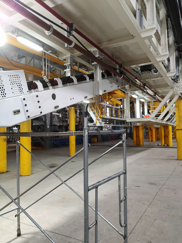 scraper conveyor in the worksite of TBM in CREG