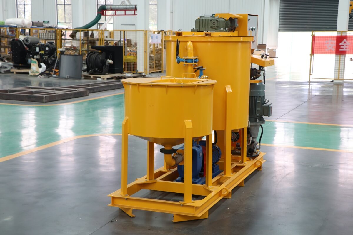 grout station for reinforcement foundation