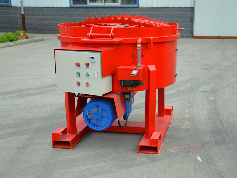 small mobile refractory pan mixer
