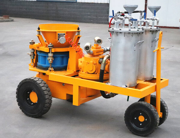 rotor wet concrete spraying machine