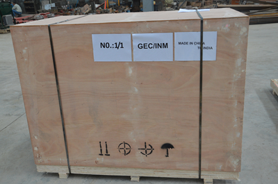 Full plywood box package of gunning machine