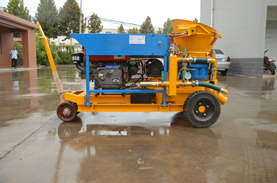 dry mix shotcrete machine with diesel engine